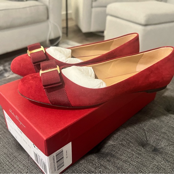 Salvatore Ferragamo Suede Flats - Picture 2 of 6